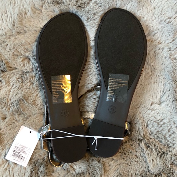 Dark silver sandals with rope detail - Picture 5 of 11